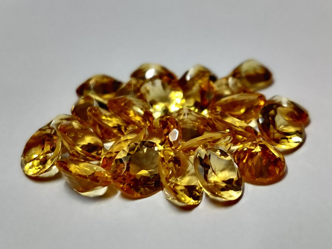 Citrine Gemstones Loose Citrine Gemstones 8x10 mm Oval Cut AAA Etsy