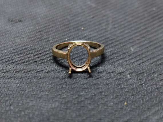 Oval semi mount ring on sale settings