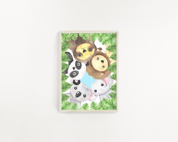Printable Animal Baby Nursery Kids Room Wall Art/safari Wall | Etsy