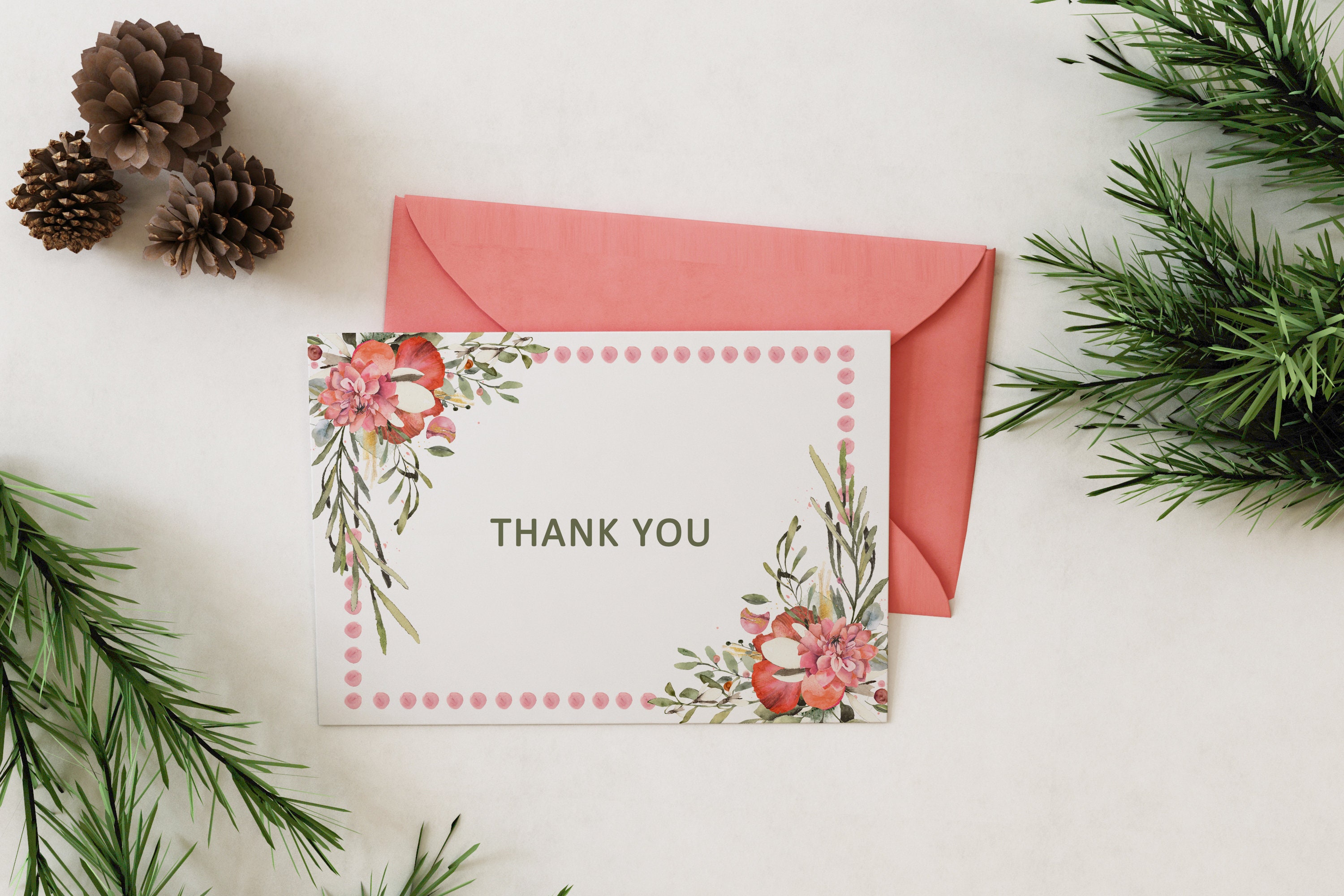 Hochzeit Dankeschön Karte druckbare/Floral | Etsy