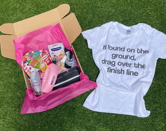 Race Hamper: Funny Runner T-Shirt and Sports Recovery Essentials