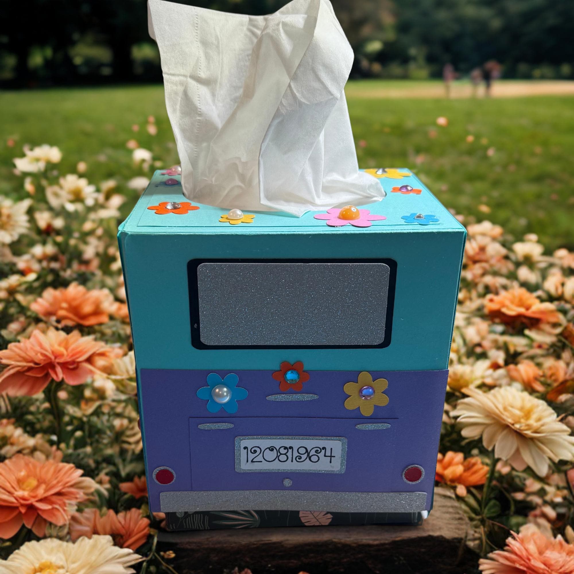 VW Bus Kleenex Tissue Box Cover - Etsy