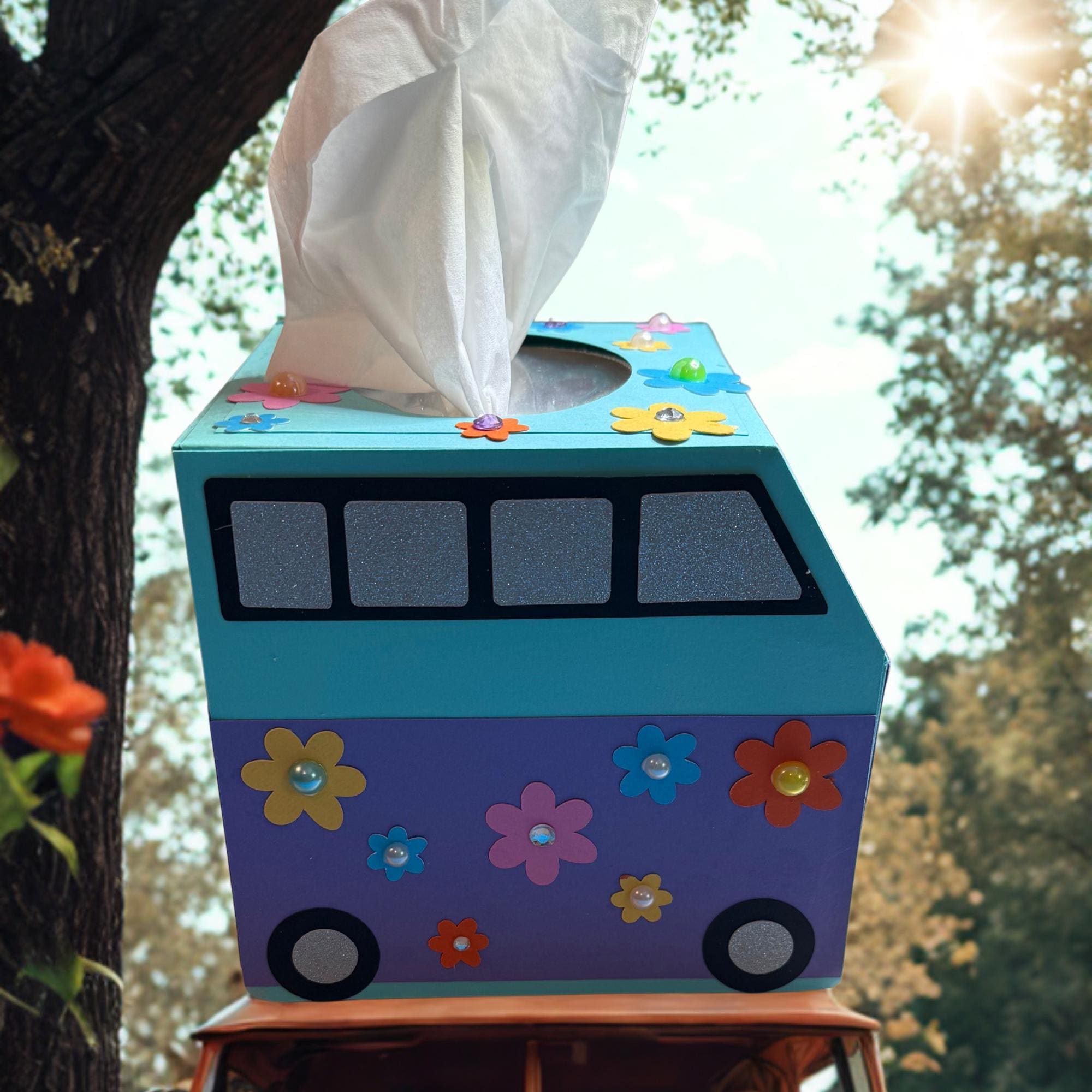 VW Bus Kleenex Tissue Box Cover - Etsy