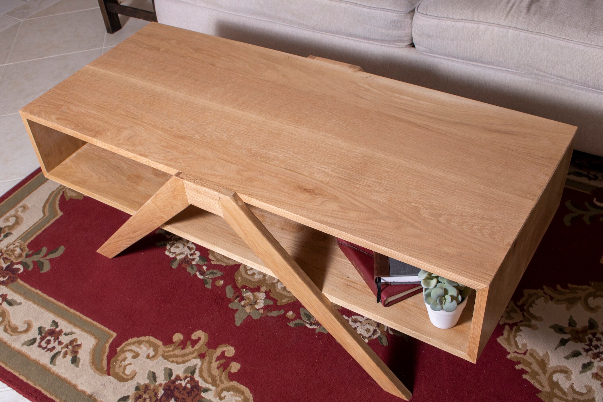 Mid Century Modern Coffee Table in Oak / Walnut furniture Bespoke ...