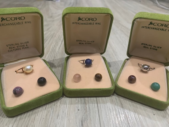 Sterling silver sales interchangeable rings