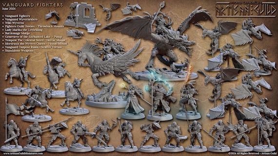 Vanguard Fighters Tabletop Miniatures | Artisan Guild