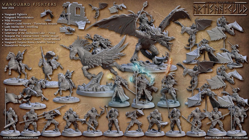Vanguard Fighters Tabletop Miniatures | Artisan Guild image 1