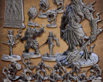 Raid at the Temple of Ifrit Fantasy Tabletop Miniature | Artisan Guild