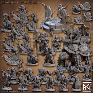 Jadeshell Turtlekin Fantasy Tabletop Miniatures - Artisan Guild
