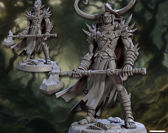 Fantasy Tabletop Miniature Warchief Girroz | Faldorn Hobgoblins | Artisan Guild