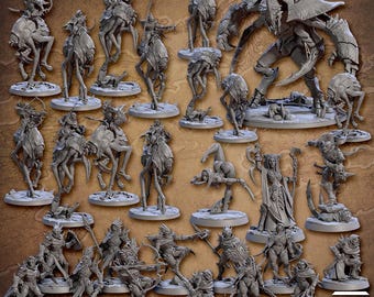 Blacktongue Assassins Fantasy Tabletop Miniature Set |  Artisan Guild