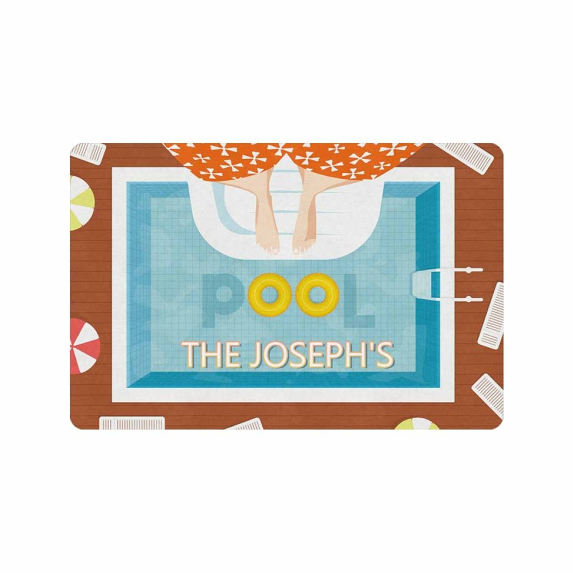 Personalized Pool Mat Custom Summer Doormat Pool Etsy