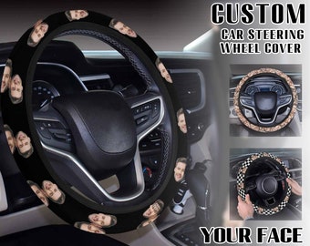 Custom Car Steering Wheel Cover,Personalized Car Anti-slip Cover,Auto Accessories Protector Decor New Car Gift for Car Lover