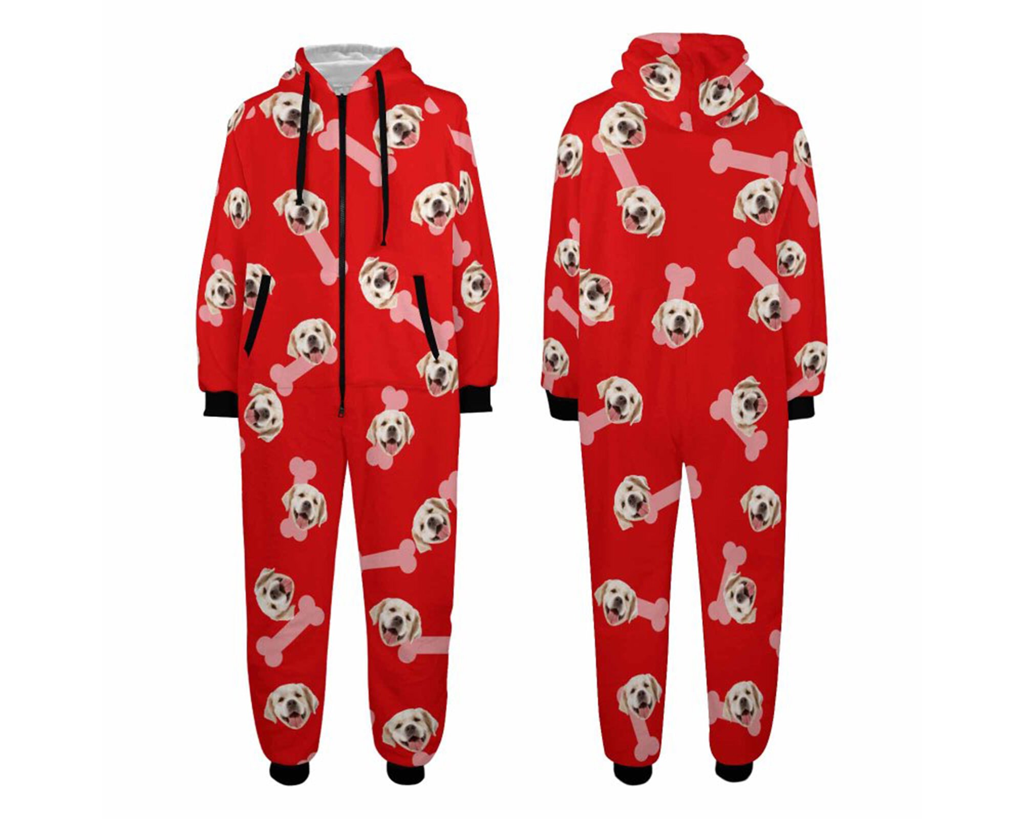 Discover Custom Face Onesie Pajamas, Personalized Photo One-piece Pajamas