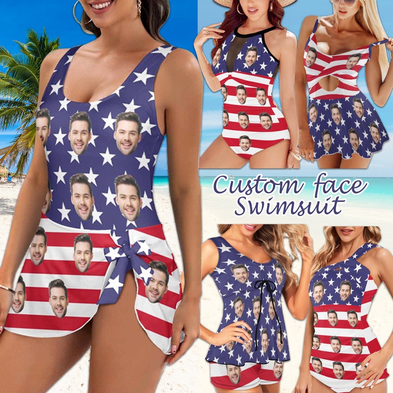 American Flag Bathing Suit - Etsy