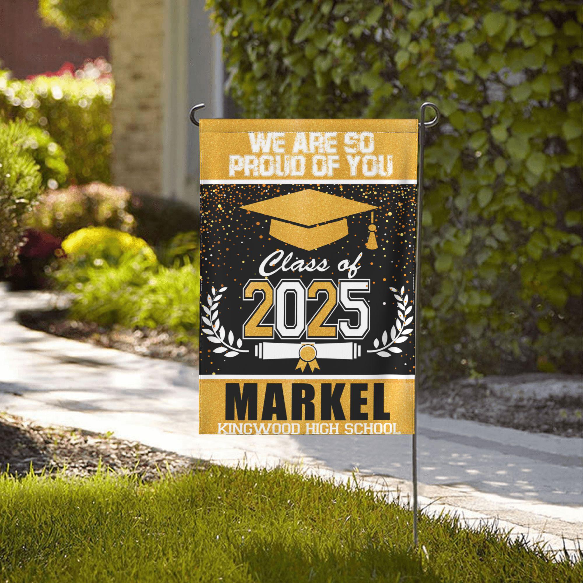 🎓We Are So Proud of You - Class of 2025 Graduation Flag – Senior Gift for Him/Her