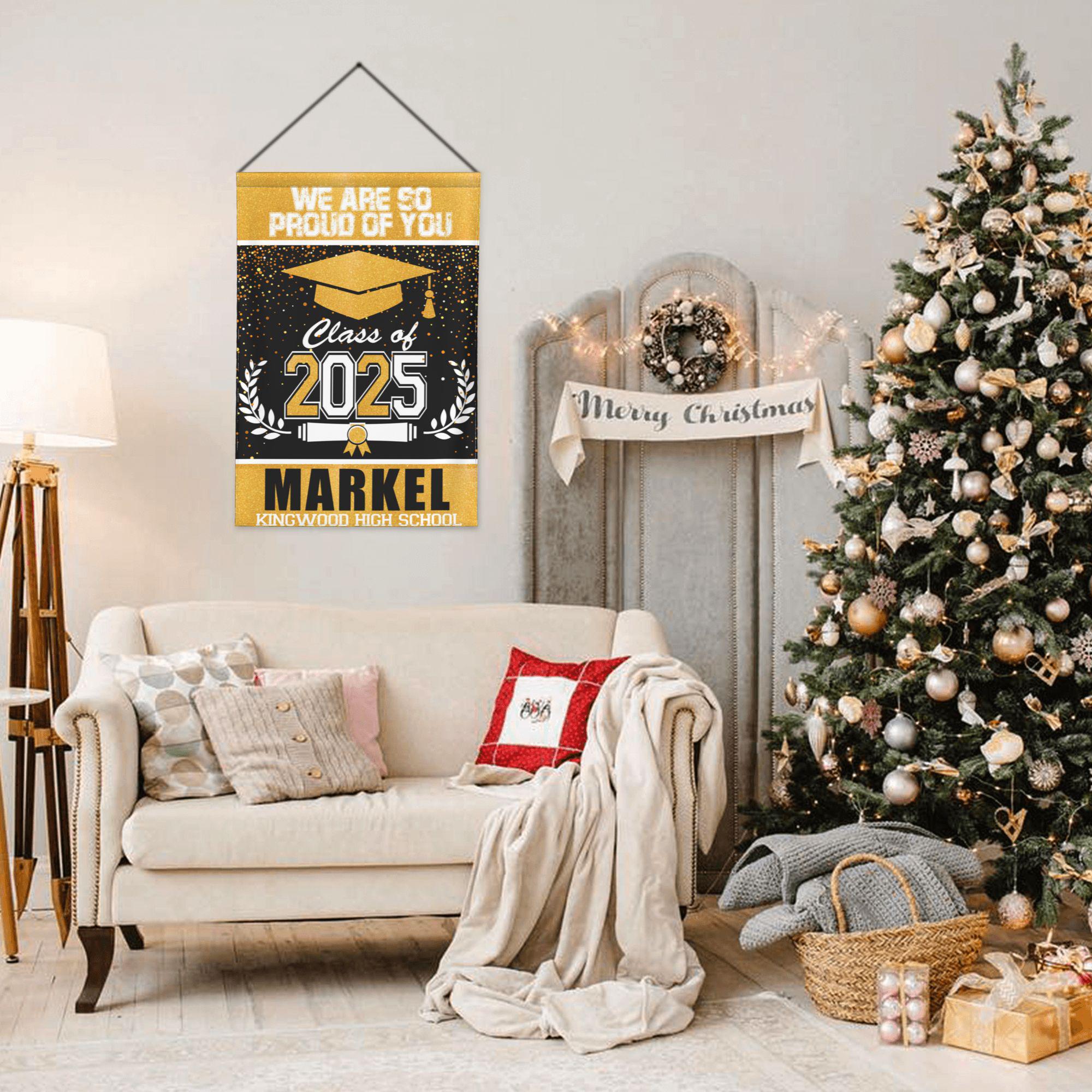 🎓We Are So Proud of You - Class of 2025 Graduation Flag – Senior Gift for Him/Her