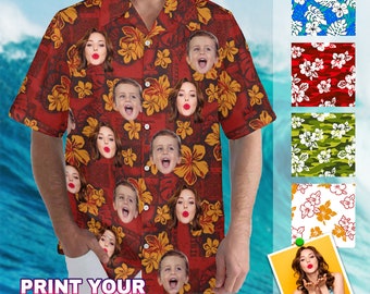 Custom Fruit Hawaiian Shirt, Funny Face Shirt For Couples