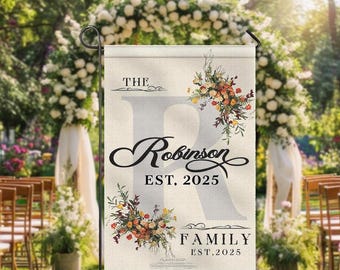 Custom Garden Flag,Customized Welcome House Yard Flag,Welcome House Flag With Family Name,Personalized Garden Flag for Campers,Wedding Gifts