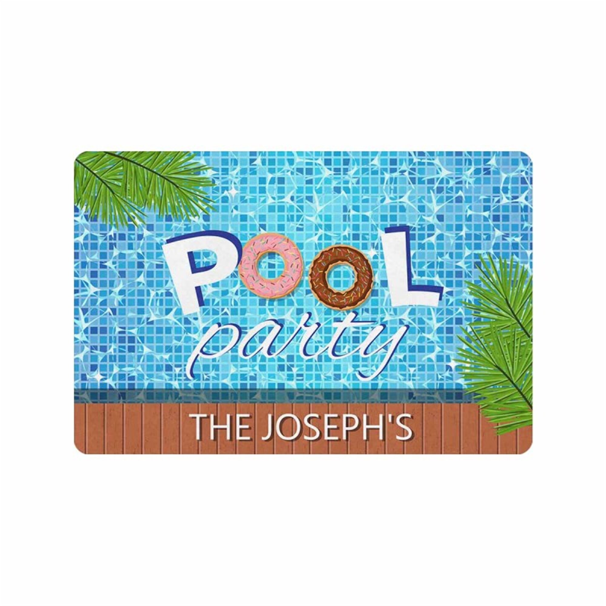 Personalized Pool Mat Custom Summer Doormat Pool Etsy