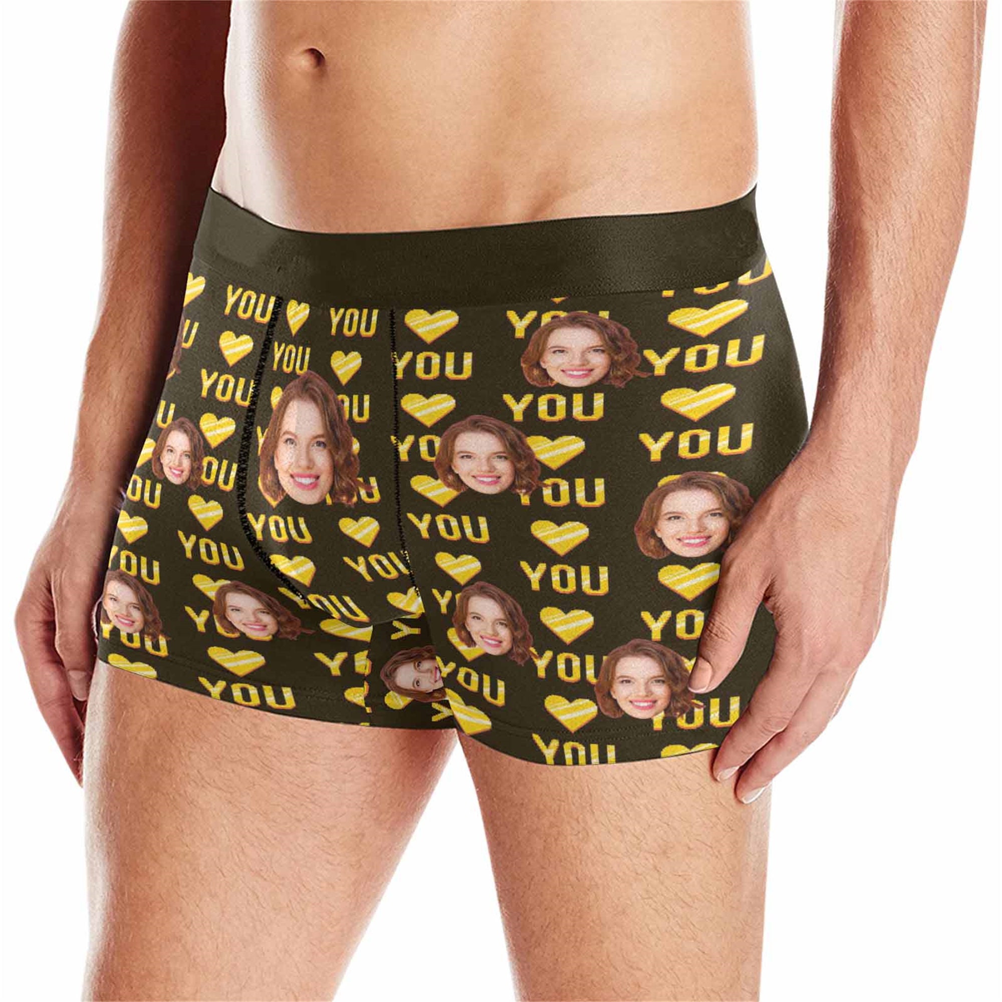 Mens Custom Boxers Customizable Face Boxer Custom Girlfriend Etsy
