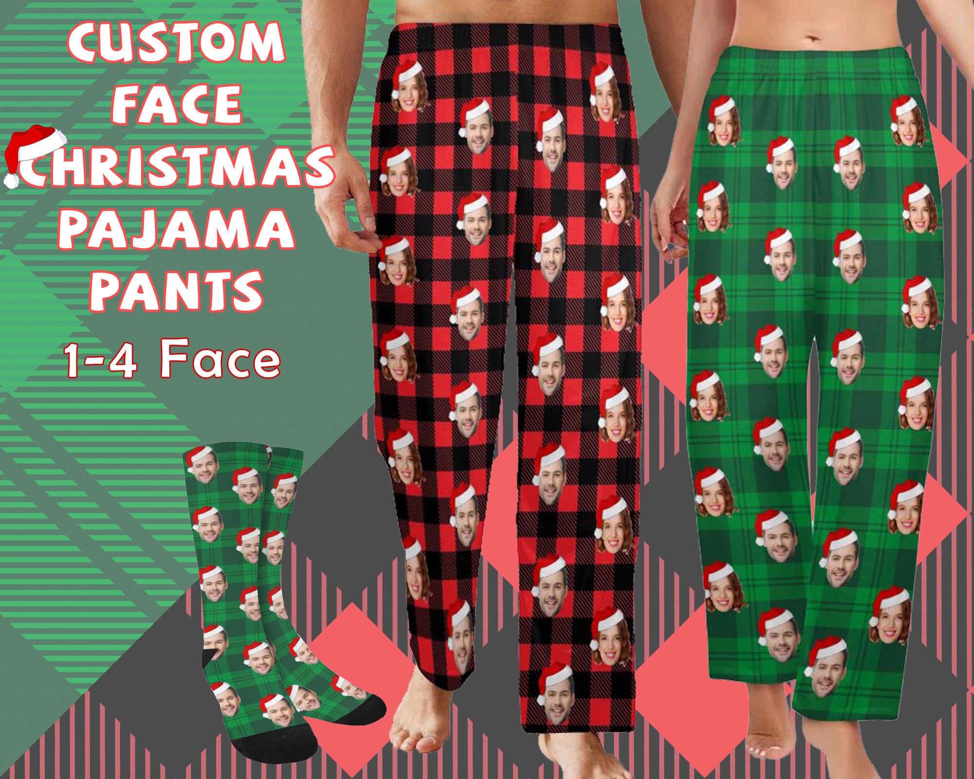 Personalized Pajama Pants / Monogrammed Plaid Pajama Pants / Flannel Pajama  Pants / Christmas Plaid Pajamas / Custom Pajamas 
