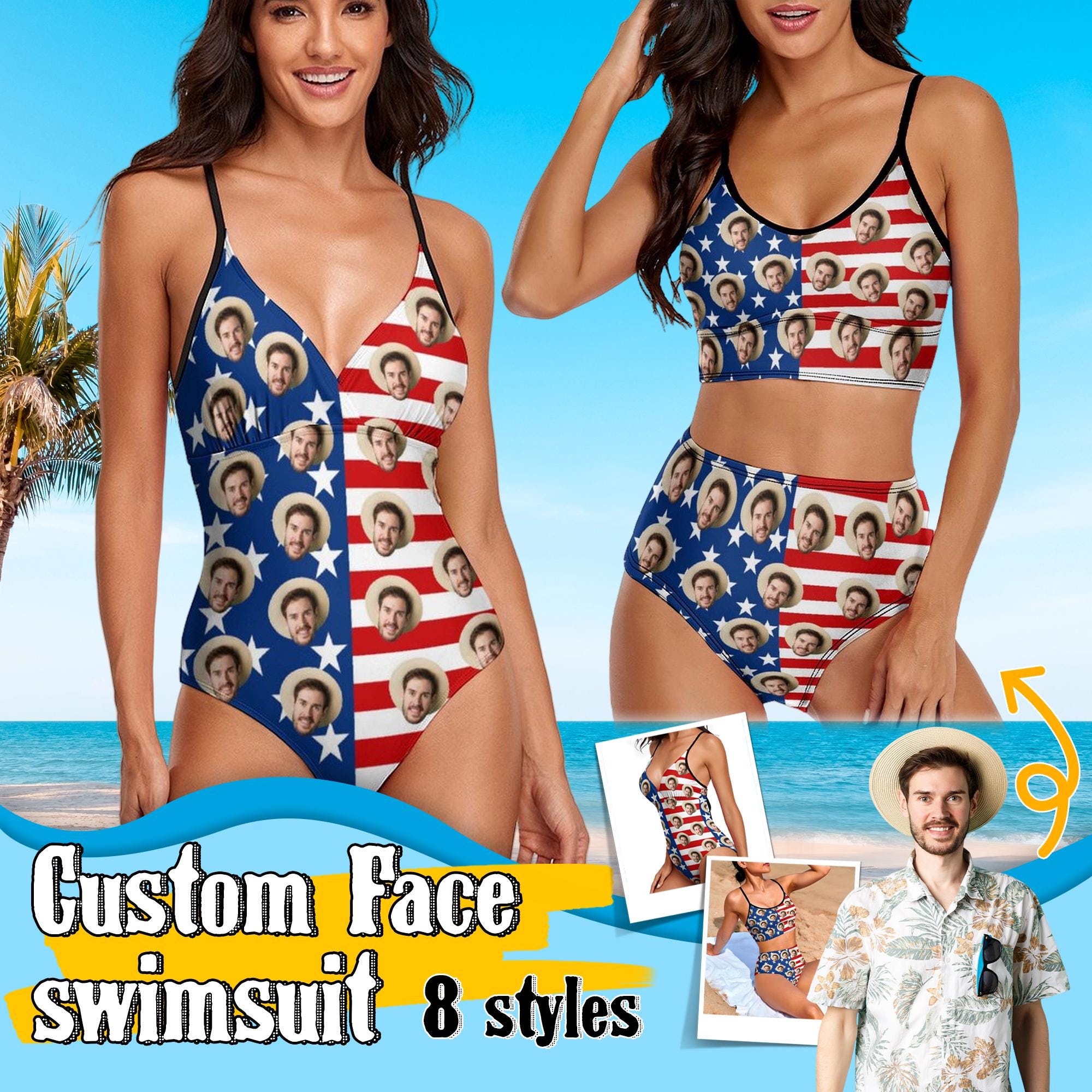 CYBERRY.M - CYBERRY.M Hommes Sexy Drapeau Américain Imprimer Bikini