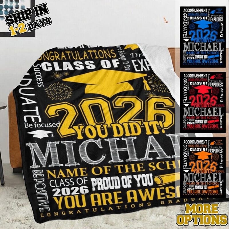Graduation Throws 2026 - Etsy