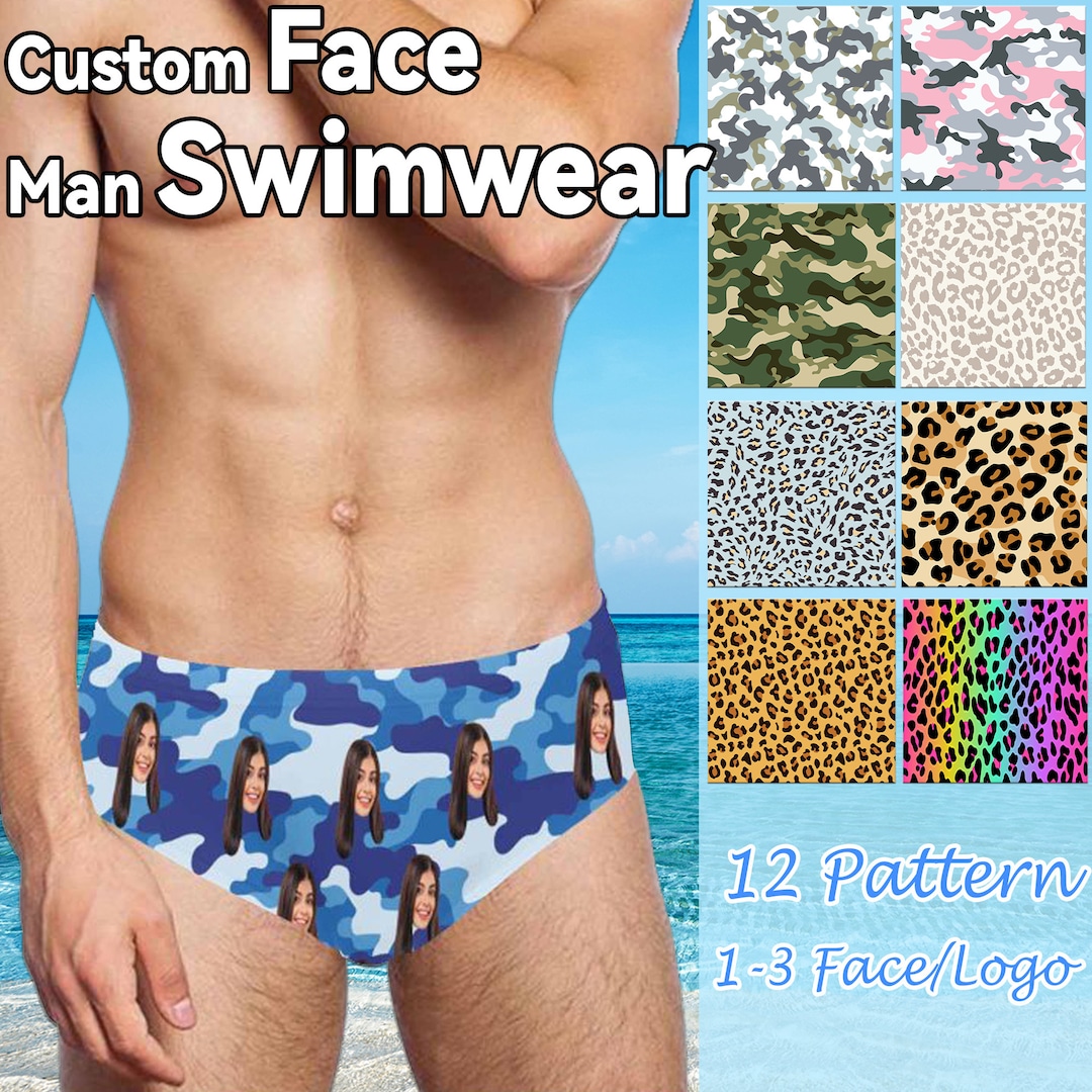 Custom Face Speedo,personalized Photo Men's Swimming Briefs,customized ...