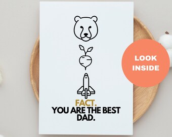Funny Card for Dad / Funny Father's Day Card / Card for Dad