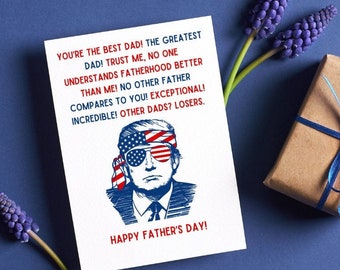 Funny Father’s Day Card / Sarcastic Father's Day Card / Card for Conservative Dad / Gift for Dad