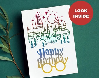 Funny Wizard Birthday Card/ Wizard Greeting Card / Greeting Card / Birthday Card for Bestie / Magical Birthday Card