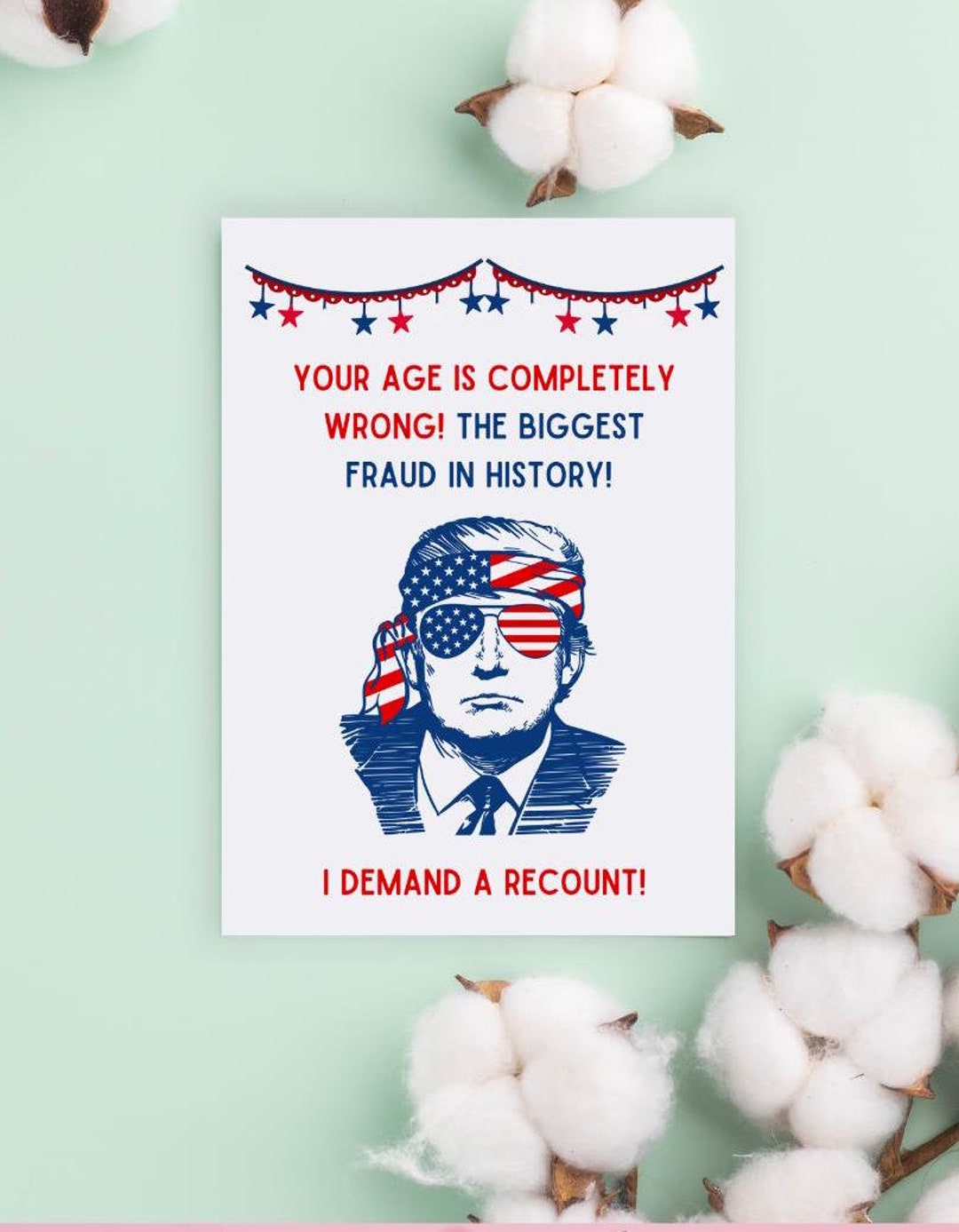 Recount Birthday Card / Political Birthday Card / Funny Birthday Card ...