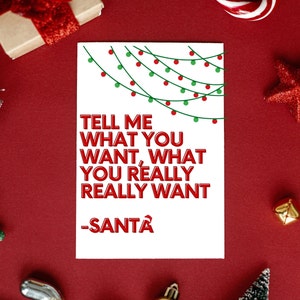 Funny Christmas card / Spice Girls Christmas card / unique Christmas card / for best friend / for husband / funny xmas card