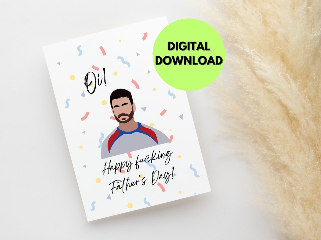 Printable Fathers Day Card Funny Fathers Day Card Happy Fathers