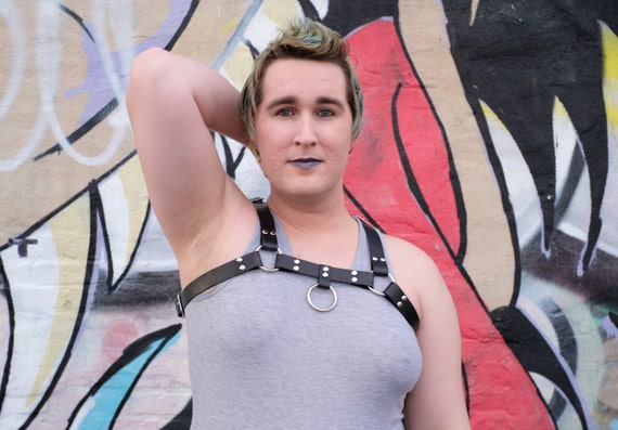 Classic Bulldog leather chest harness