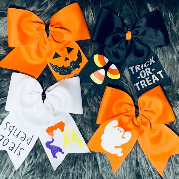 Halloween Cheer Bow Etsy