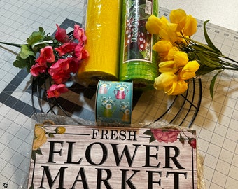 Wreath Kit-Fresh Flower Market