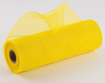 10" Poly Deco Mesh: Yellow