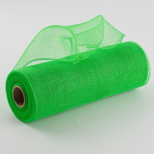 Lime Green Deco Mesh 10 Inch Deco Mesh Rolls Deco Mesh Etsy
