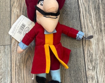 Upcycled Captain Hook Plush keychain