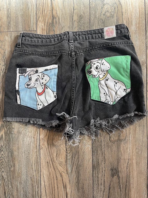 Upcylced Dalmatian Pocket Shorts - Etsy