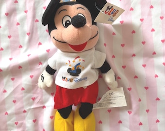 Upcycled Club Disney Mickey Mouse Plush keychain