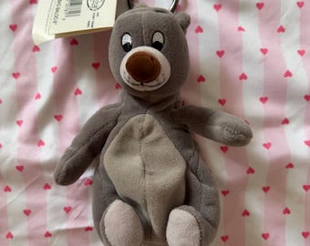 Upcycled/Thrifted Baloo Plush keychain