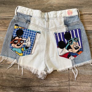 Upcylced Mickey Pocket Shorts