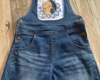 Upcylced Pocahontas Overalls (girls)