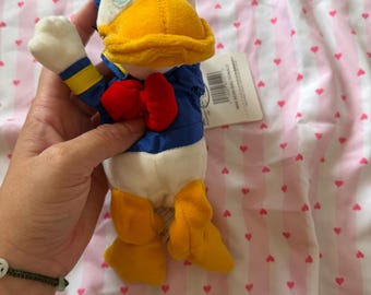 Upcycled Donald Duck Plush keychain