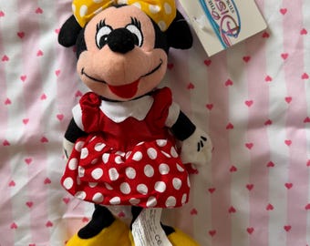 Upcycled Minnie Mouse Plush keychain