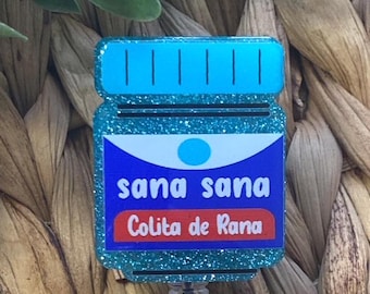 Sana Sana Colita de Rana Badge Reel: Funny Mexican Nurse ID Holder