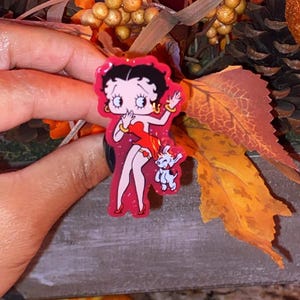 Betty Boop Car Air Freshener | Retro Pin-Up Car Vent Clip